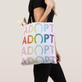 Adoptiert Hoof Stack Text Rainbow Tasche (Von Nahem)