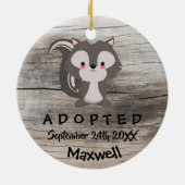 Adoptiert - kundengebundenes keramik ornament (Hinten)