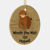 Adoptiert - kundengebundenes keramik ornament (Rechts)