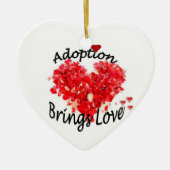 Adoptiert mit Liebe Adoption Ornament (Vorne)