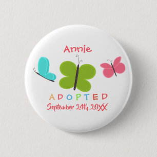 Adoptiert Schmetterlingsmühle Adoption - Individue Button