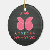 Adoptiert Schmetterlingsmühle Adoption - Individue Keramik Ornament (Links)