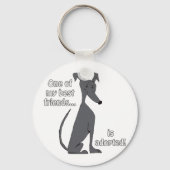 Adoptiert~schwarz Schlüsselanhänger (Vorderseite)