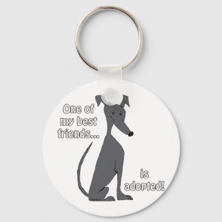 Adoptiert~schwarz Schlüsselanhänger