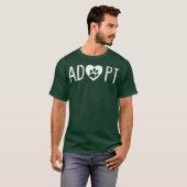 Adoptiert Shirt Hund oder Katzen Tierrettung (Vorne ganz)