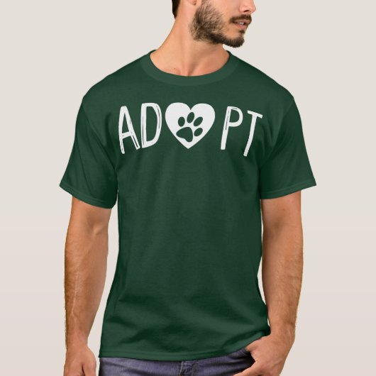 Adoptiert Shirt Hund oder Katzen Tierrettung (Vorderseite)