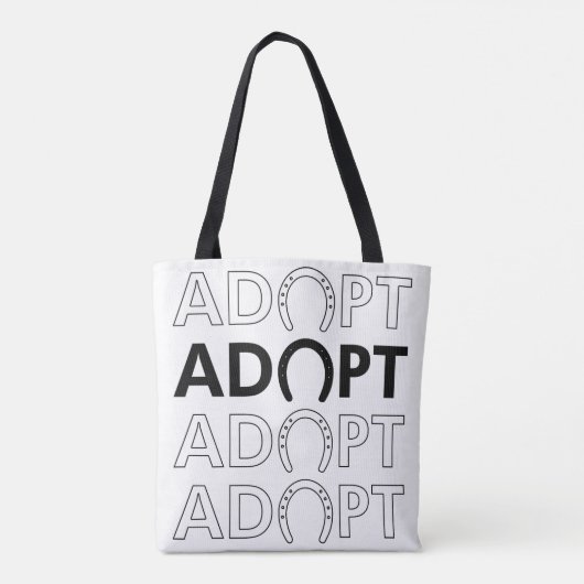 Adoptiert Stack-Text Tasche (Rückseite)