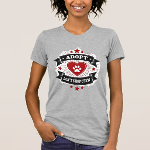 Adoptiert-statt-Kaufen-Crew Vintage-Tierrettung Pf T-Shirt
