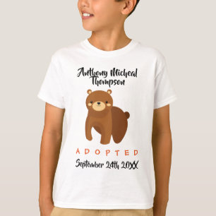 Adoptierte Brown-Bärn-Adoption - Name-Shirt T-Shirt