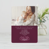 Adoptierte Foto-Mitteilung Einladung (Stehend Vorderseite)