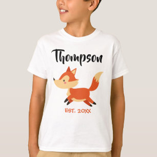 Adoptierte orange Fox-Adoption - Name-Shirt T-Shirt