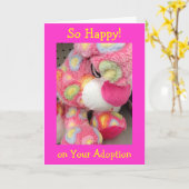 Adoption, adoptier, adoptiert, Fotografie, Karte (Gelbe Blume)