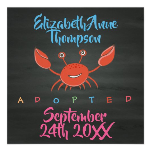 Adoption adoptiert Krebserkrankung - Individuelle  Poster (Vorderseite)