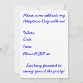 Adoption Adoption Tag Party Einladung (Rückseite)