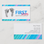 Adoption Agentur, Agent Business Card Visitenkarte (Vorne/Hinten)