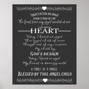 Adoption als Geschenk für neue Adoption Zitat Poster