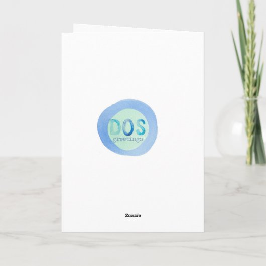 Adoption Ankündigung Aquarellbaum (Rückseite)