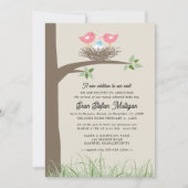 Adoption Ankündigung Baby Bird's Nest (Vorderseite)