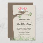 Adoption Ankündigung Baby Bird's Nest (Vorne/Hinten)