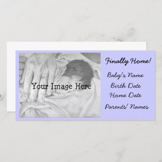 Adoption Ankündigung Endlich Zuhause (Vorne/Hinten)