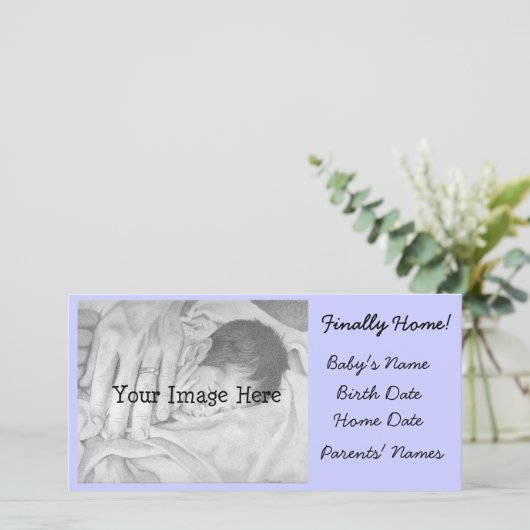 Adoption Ankündigung Endlich Zuhause (Stehend Vorderseite)