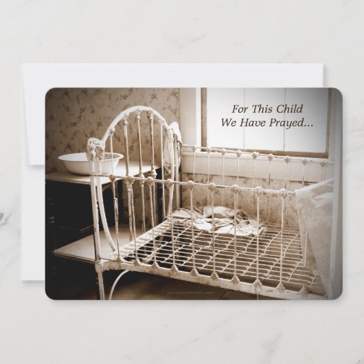 Adoption Ankündigung für dieses Kind haben wir geb (Vorderseite)