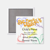 Adoption Ankündigung Magnet (Vorderseite/Rückseite)