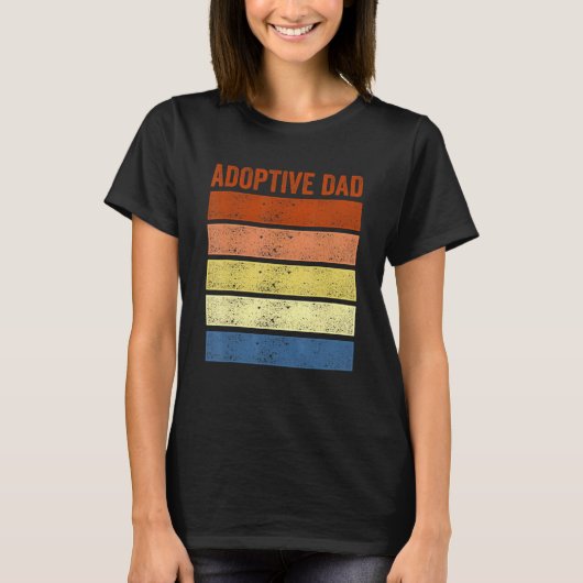 Adoption Announcement Day Dad Family 4 T-Shirt (Vorderseite)