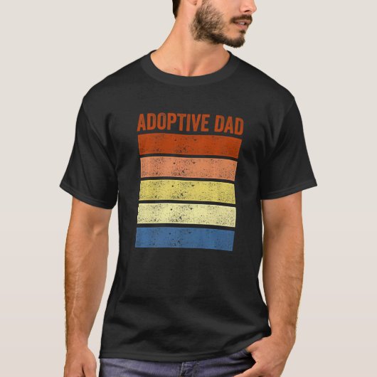 Adoption Announcement Day Dad Family 4 T-Shirt (Vorderseite)