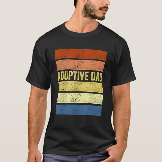 Adoption Announcement Day Dad Family T-Shirt (Vorderseite)