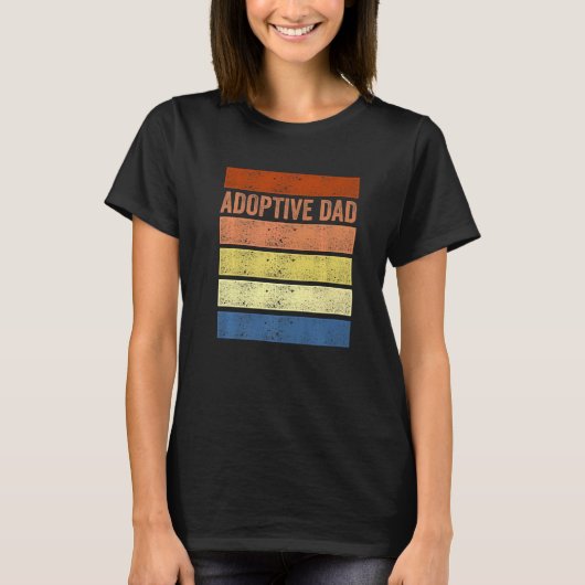 Adoption Announcement Day Dad Family T-Shirt (Vorderseite)