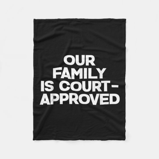 Adoption Announcement Day Family Approved Fleecedecke (Vorderseite)