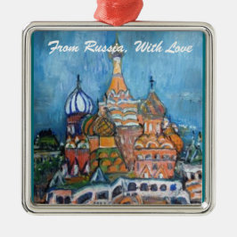 Adoption "Aus Russland..." St. Basil Ornament Aus Metall