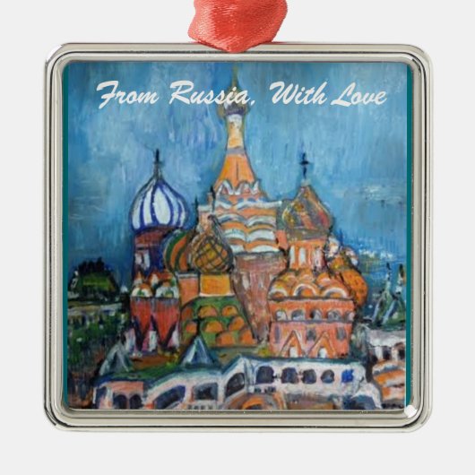 Adoption "Aus Russland..." St. Basil Ornament Aus Metall (Vorne)