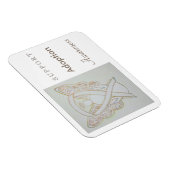 Adoption Awareness White Ribbon Angel Magnet (Rechte Seite)