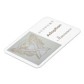 Adoption Awareness White Ribbon Angel Magnet (Linke Seite)