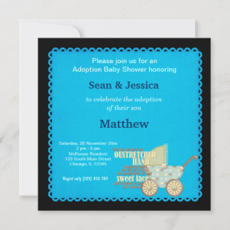 Adoption Baby Shower Boy Einladung