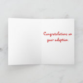 Adoption bedeutet Liebe Karte (Innenseite)