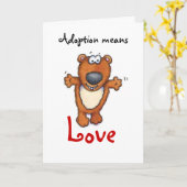 Adoption bedeutet Liebe Karte (Gelbe Blume)