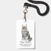 Adoption Berater Abzeichen Ausweis (Vorderseite mit Lanyard)