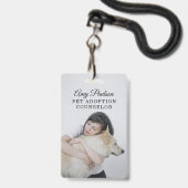 Adoption Berater Abzeichen Ausweis (Vorderseite mit Lanyard)