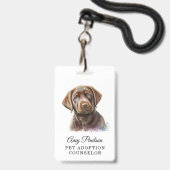 Adoption Berater Abzeichen Ausweis (Vorderseite mit Lanyard)