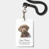 Adoption Berater Abzeichen Ausweis (Rückseite mit Lanyard)