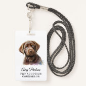 Adoption Berater Abzeichen Ausweis (Rückseite mit Schlüsselband)