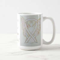 Adoption Bewusstsein White Ribbon Angel Tasse