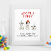 Adoption | Boy Firefighter Party Signing Poster
