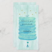 Adoption Card Blau - Eine Lampe für eine bleibende (Vorne/Hinten)