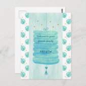 Adoption Card Blau - Eine Lampe für eine bleibende Postkarte (Vorne/Hinten)