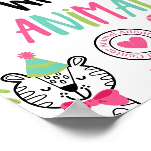 Adoption-Center für Party Poster (Ecke)
