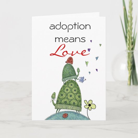 adoption congratulations card karte (Vorderseite)
